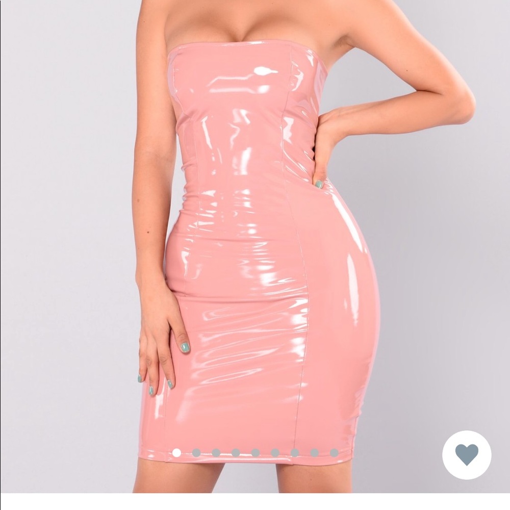 Fashiona Nova Latex Dress NWT